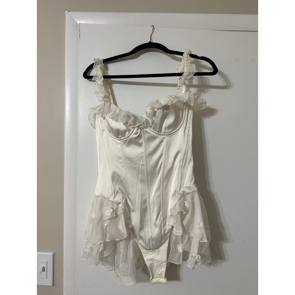 Oh Polly ruffled white corset